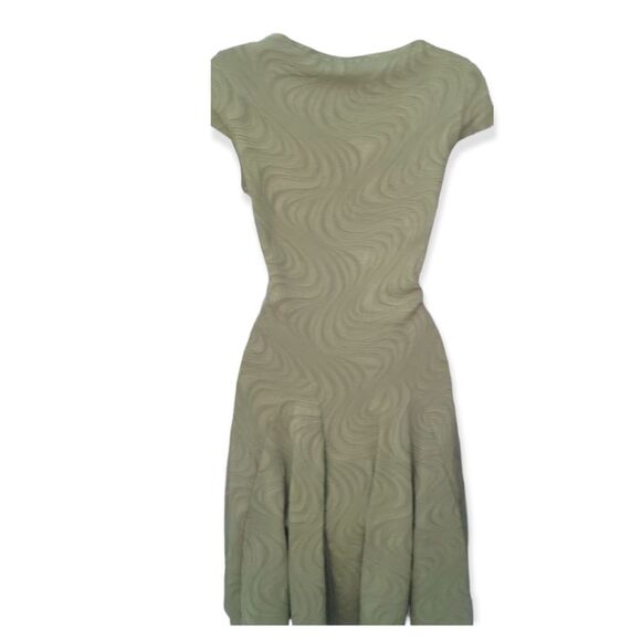 Gabby Skye  Fit & Flare Short Sleeve Textured Dress Size 8 - Picture 4 of 5